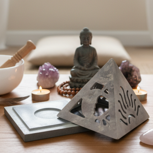 Pyramid Cone Burner Sun & Moon