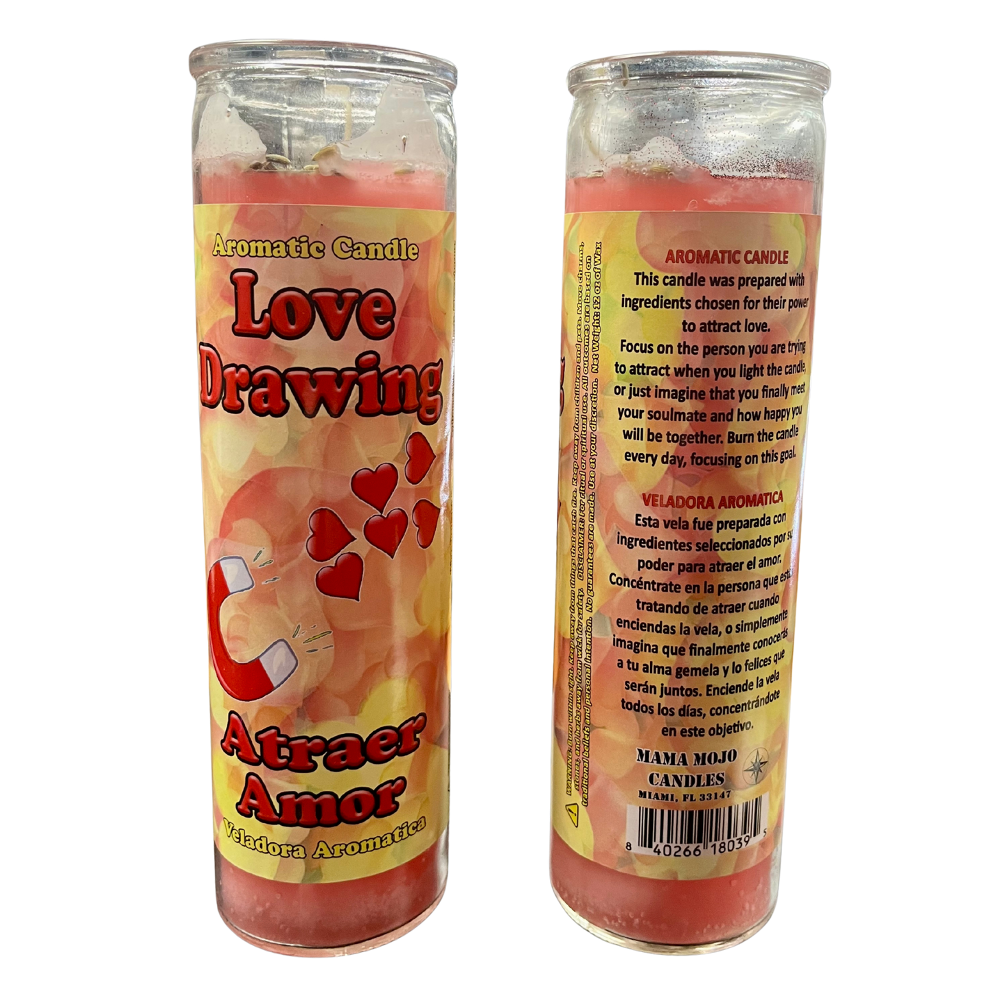 Love Drawing -Mama Mojo  7 Day Candle