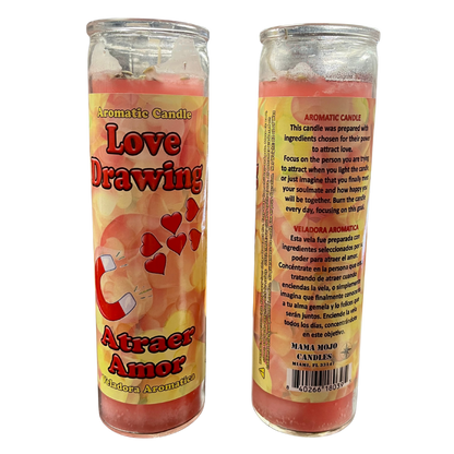 Love Drawing -Mama Mojo  7 Day Candle