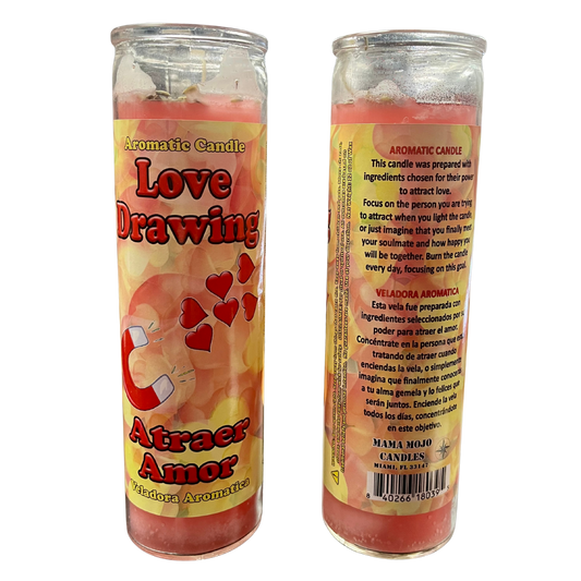 Love Drawing -Mama Mojo  7 Day Candle