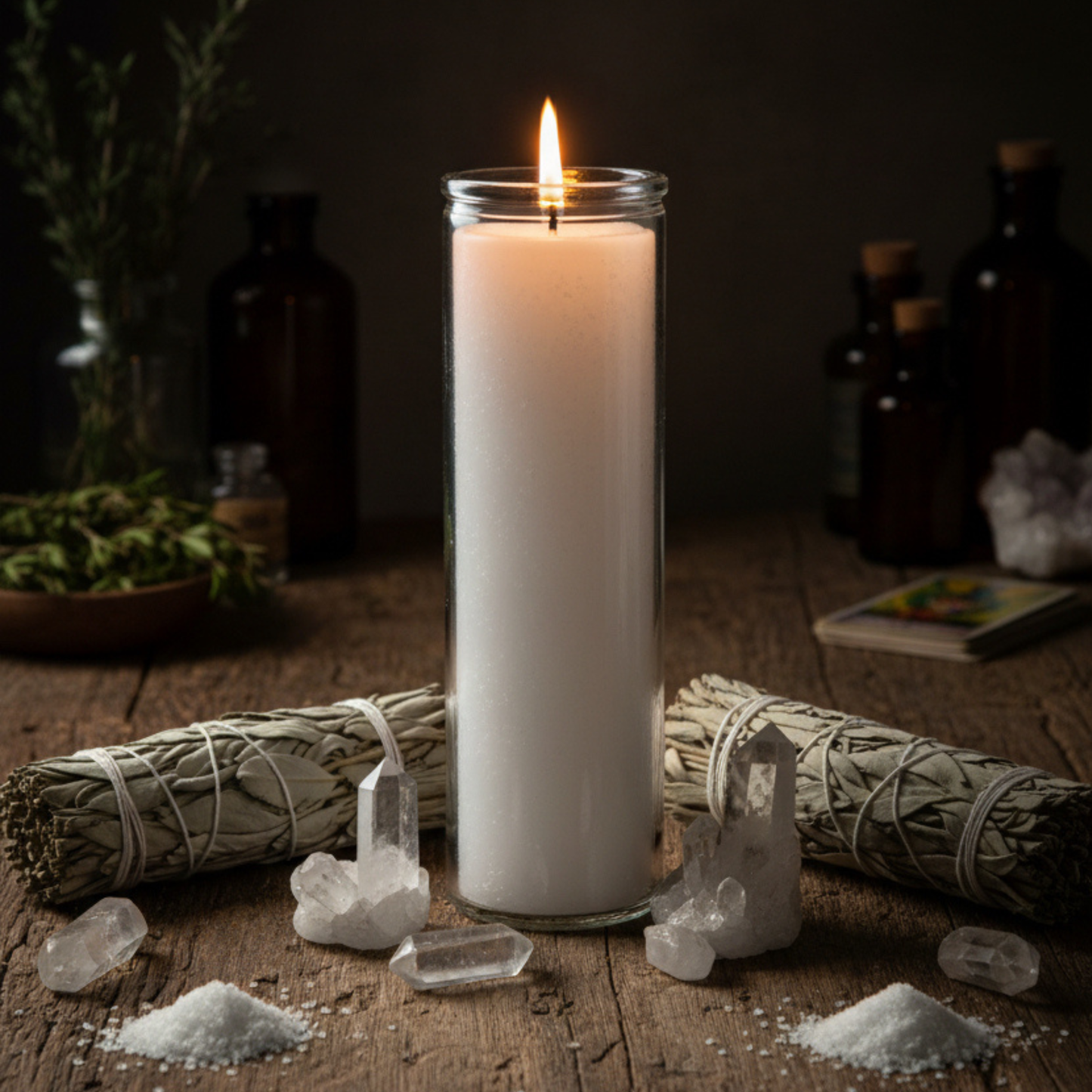 White 7 Day Candle