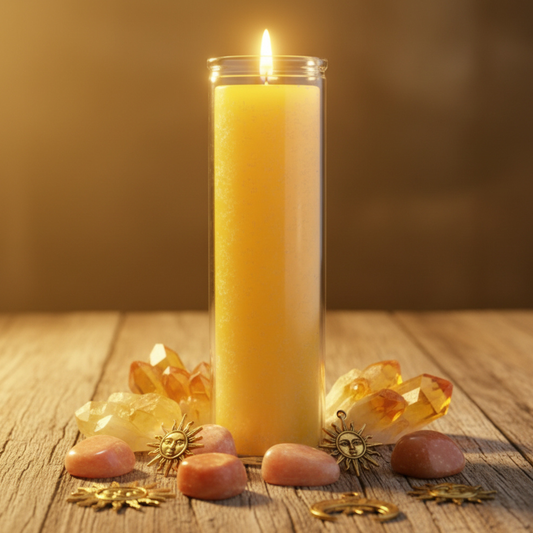 Yellow 7 Day Candle