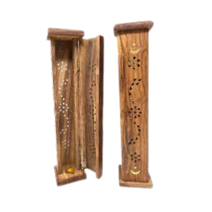 Moon & Star Tower Burner Wood