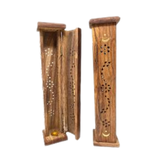 Moon & Star Tower Burner Wood