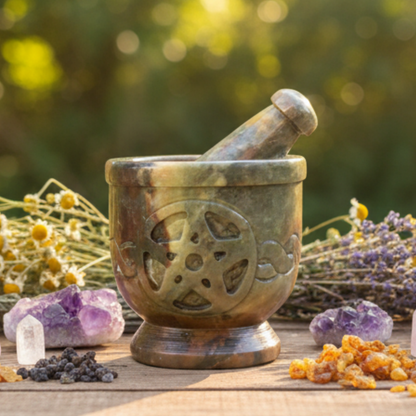 Pentacle Knot Mortar & Pestle - 3"D