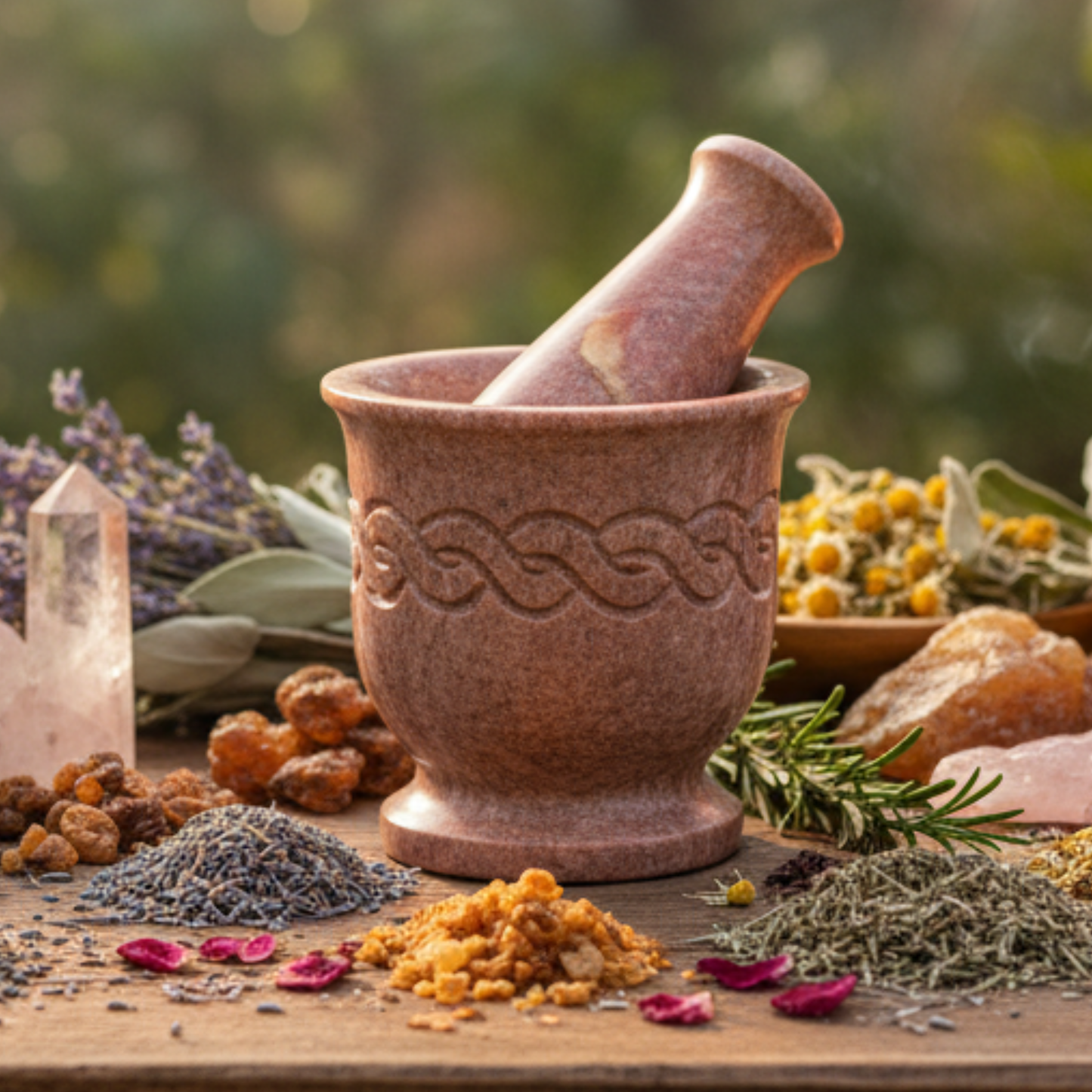 Celtic Weave Mortar & Pestle - 3"