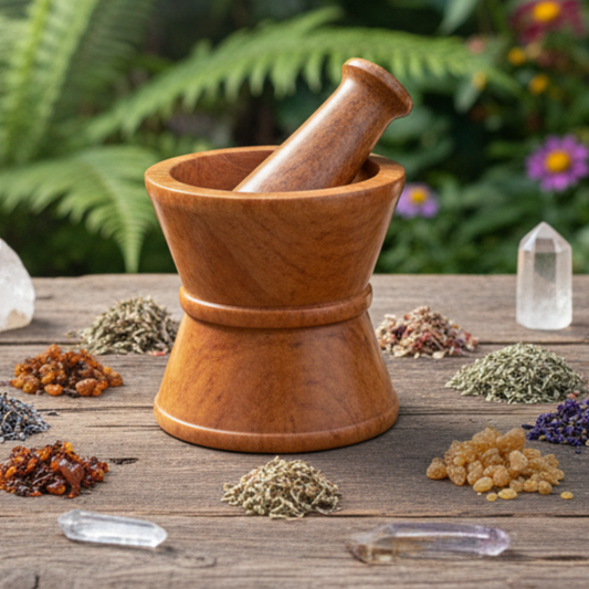 Small Old Style Pharmacy Type Mortar & Pestle