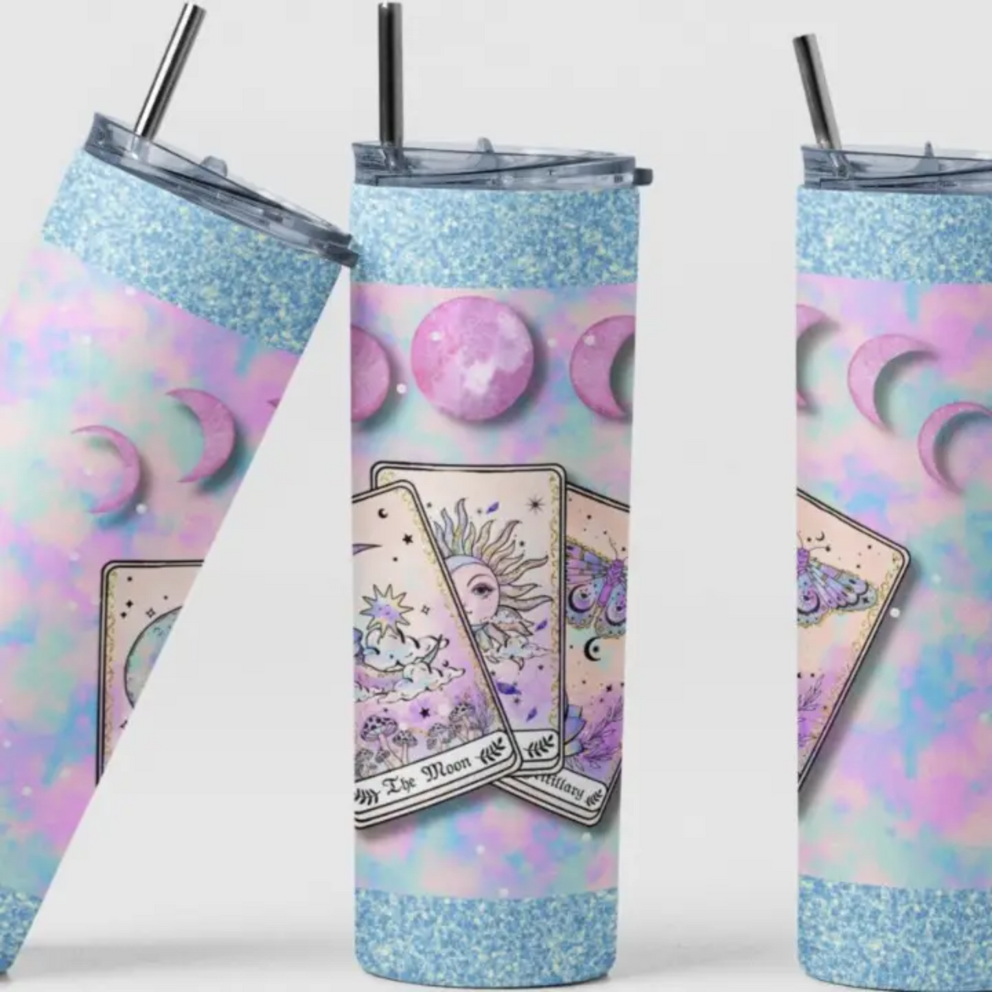 Tarot Card Pastel 20oz Stainless Steel Tumbler