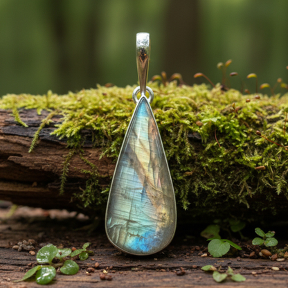 TEARDROP MOONSTONE PENDANT - MP10
