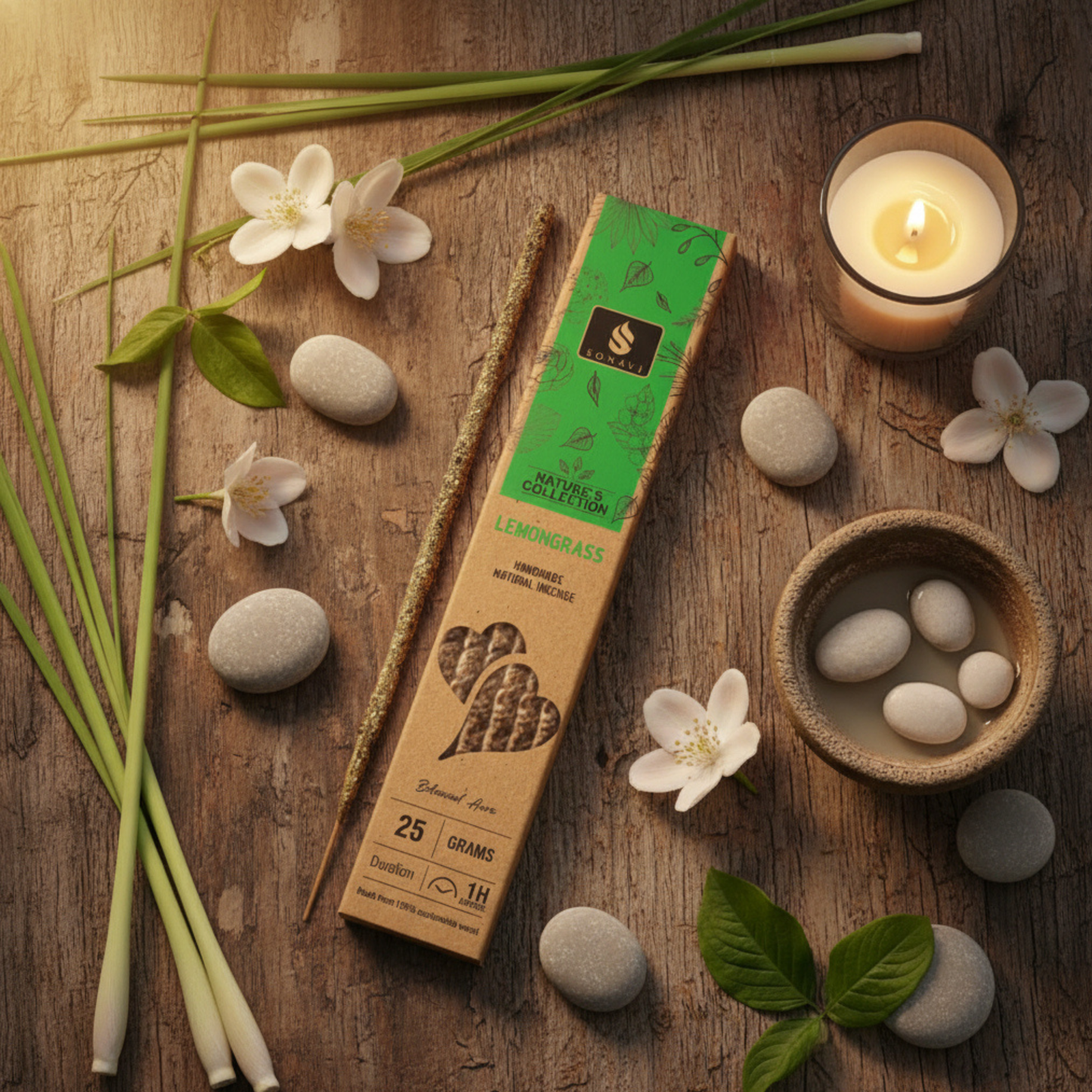 Natural Lemongrass Incense Sticks