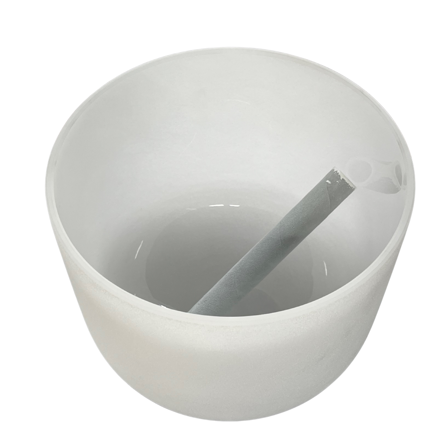 White Crystal Singing Bowl - 10"