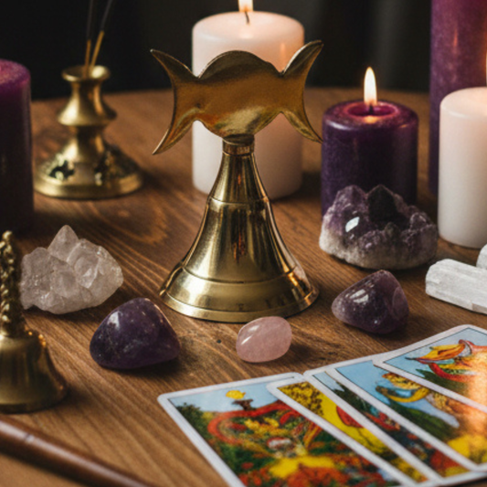 Triple Moon Brass Bell 4"