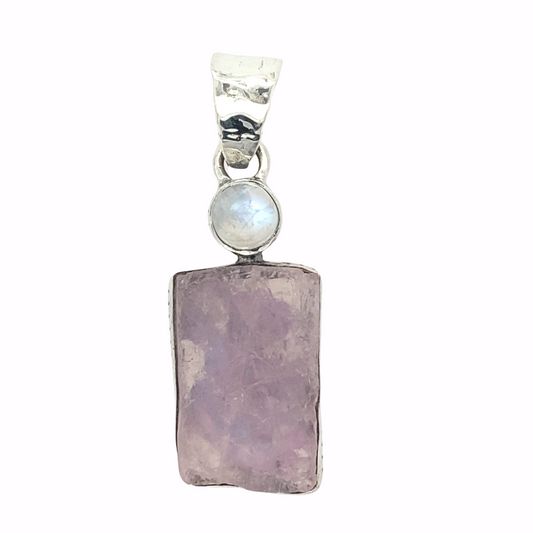 Morganite Moonstone Sweet Pendant