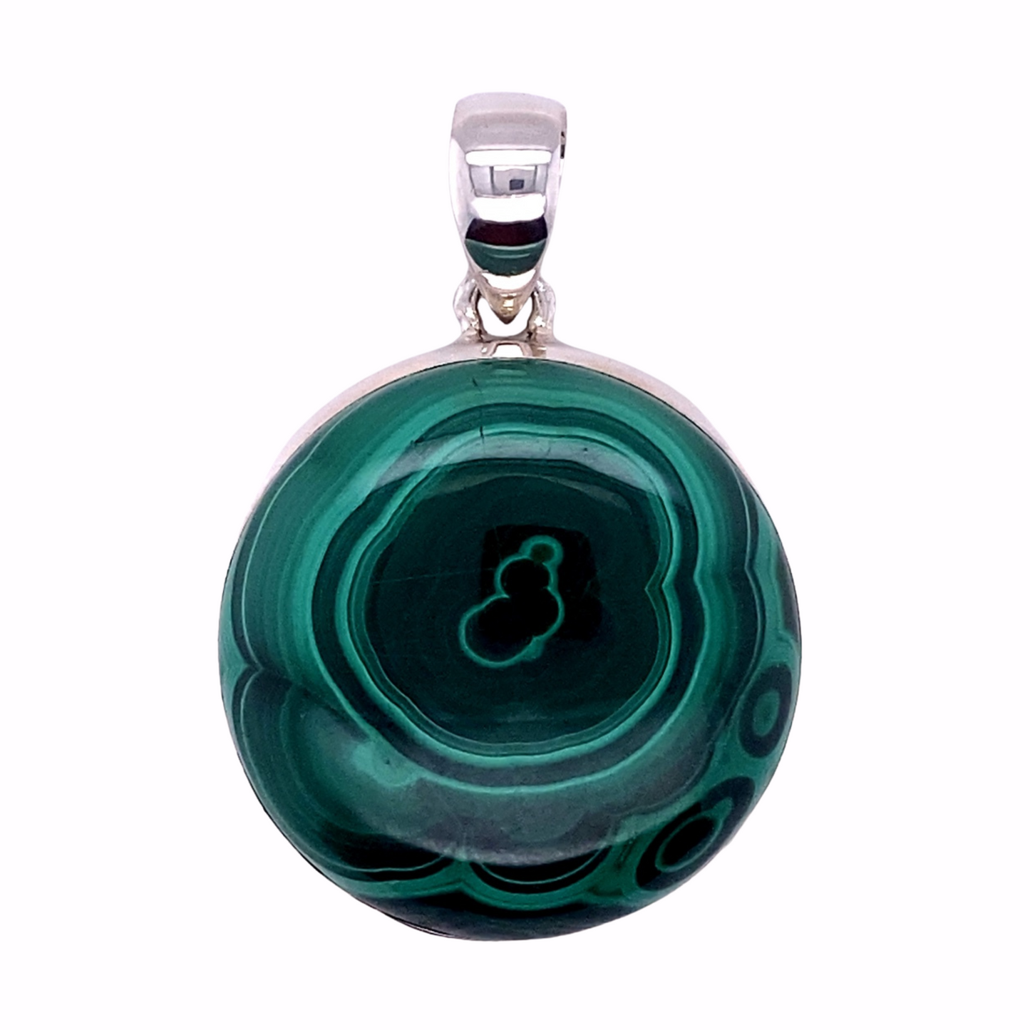 Malachite Magic Bullseye Pendant