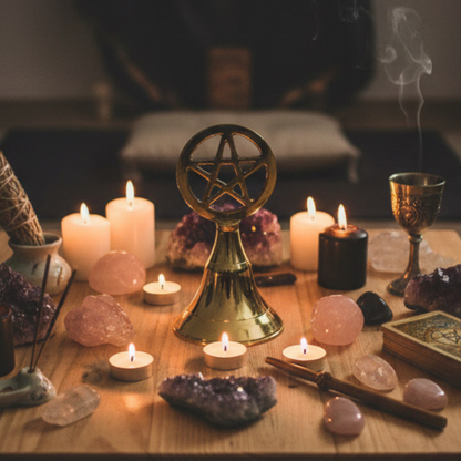 Pentagram Brass Bell