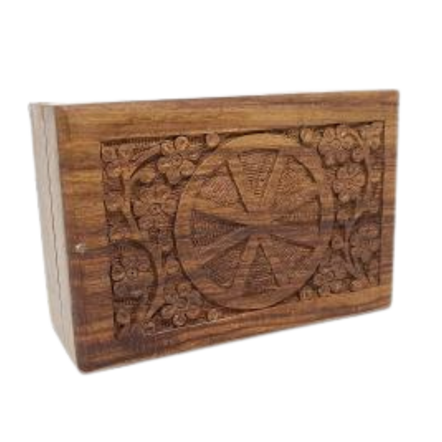 Wheel of the Year Wooden Carved Box