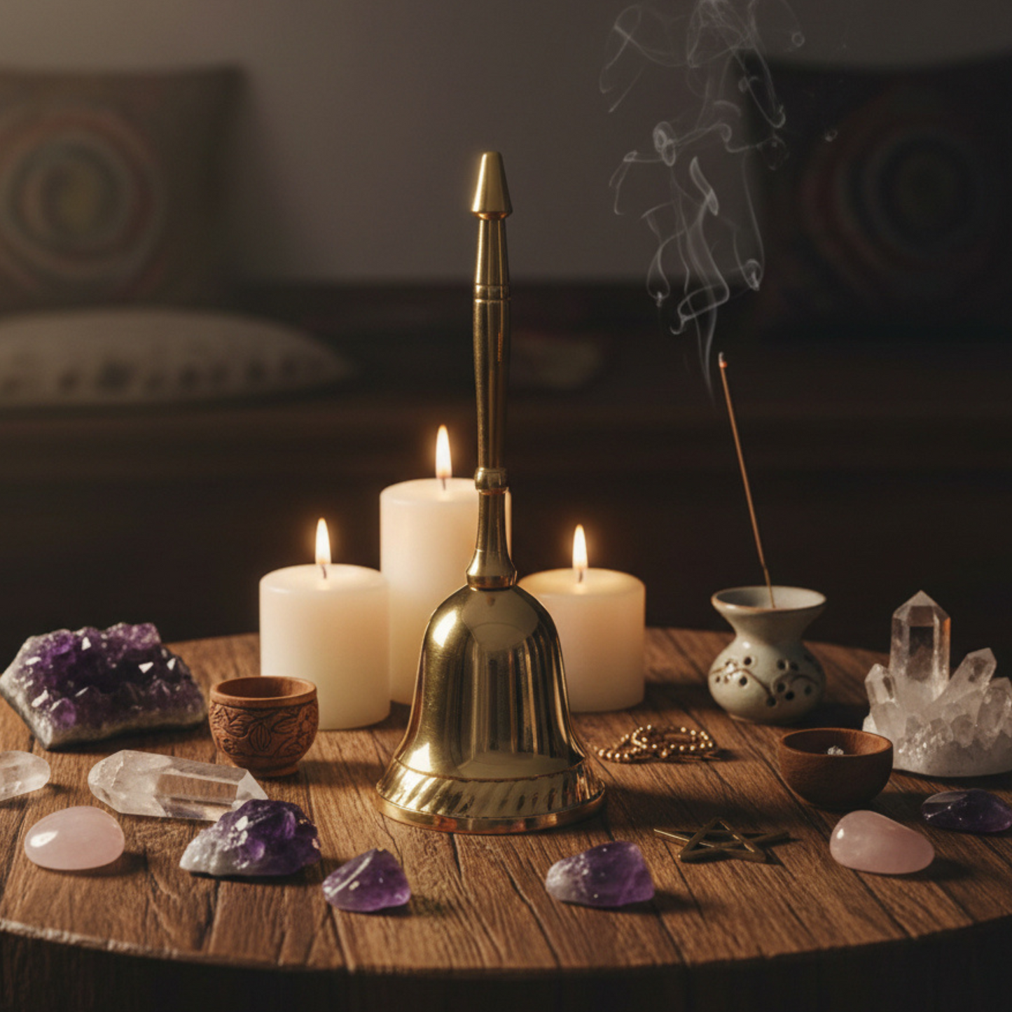 Brass Hand Bell 6 1/2"