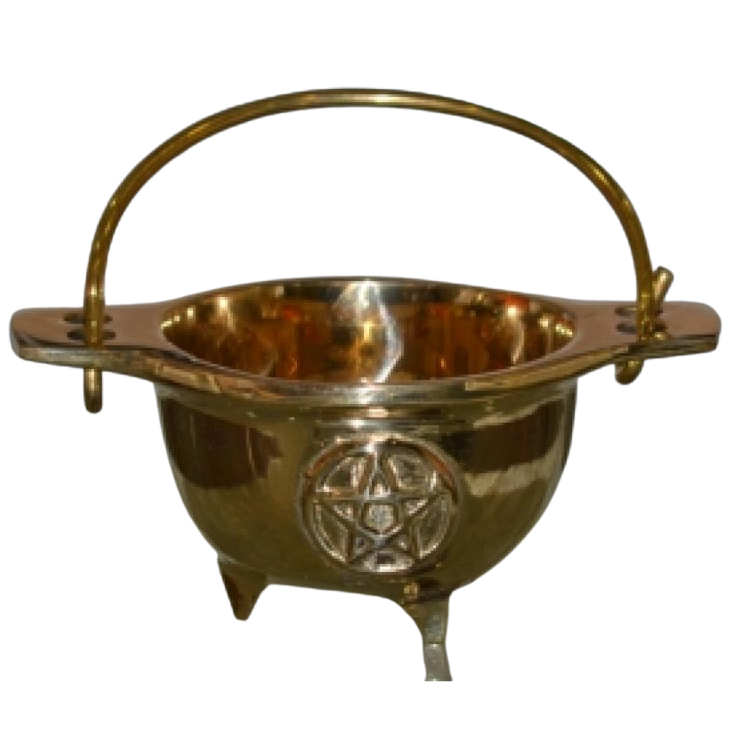 Pentacle Cauldron - SOLID BRASS
