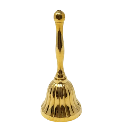 Brass Bell w/ Decorative Scalloped Design