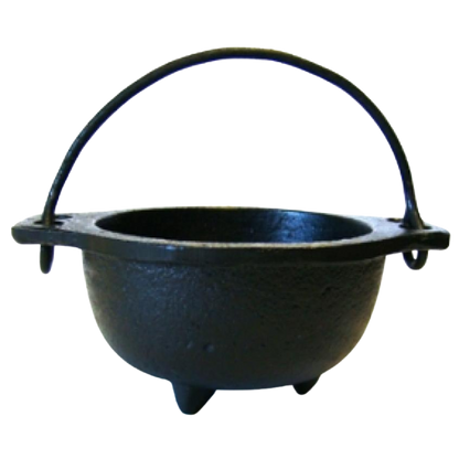 Cast Iron Cauldron w/Handle 5"