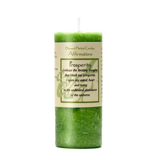 Affirmation Prosperity Candle