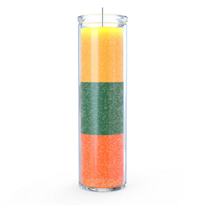 Gold/Green/Orange 7 Day Candle
