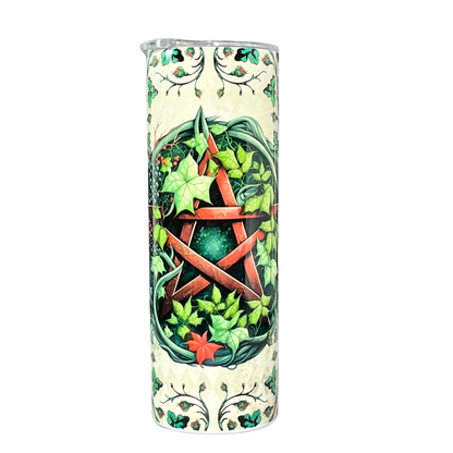 Earthy Pentagram 20oz Stainless Steel Tumbler