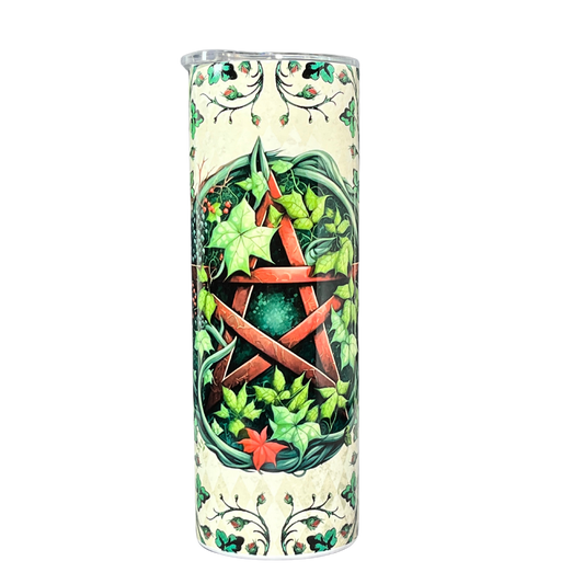 Earthy Pentagram 20oz Stainless Steel Tumbler