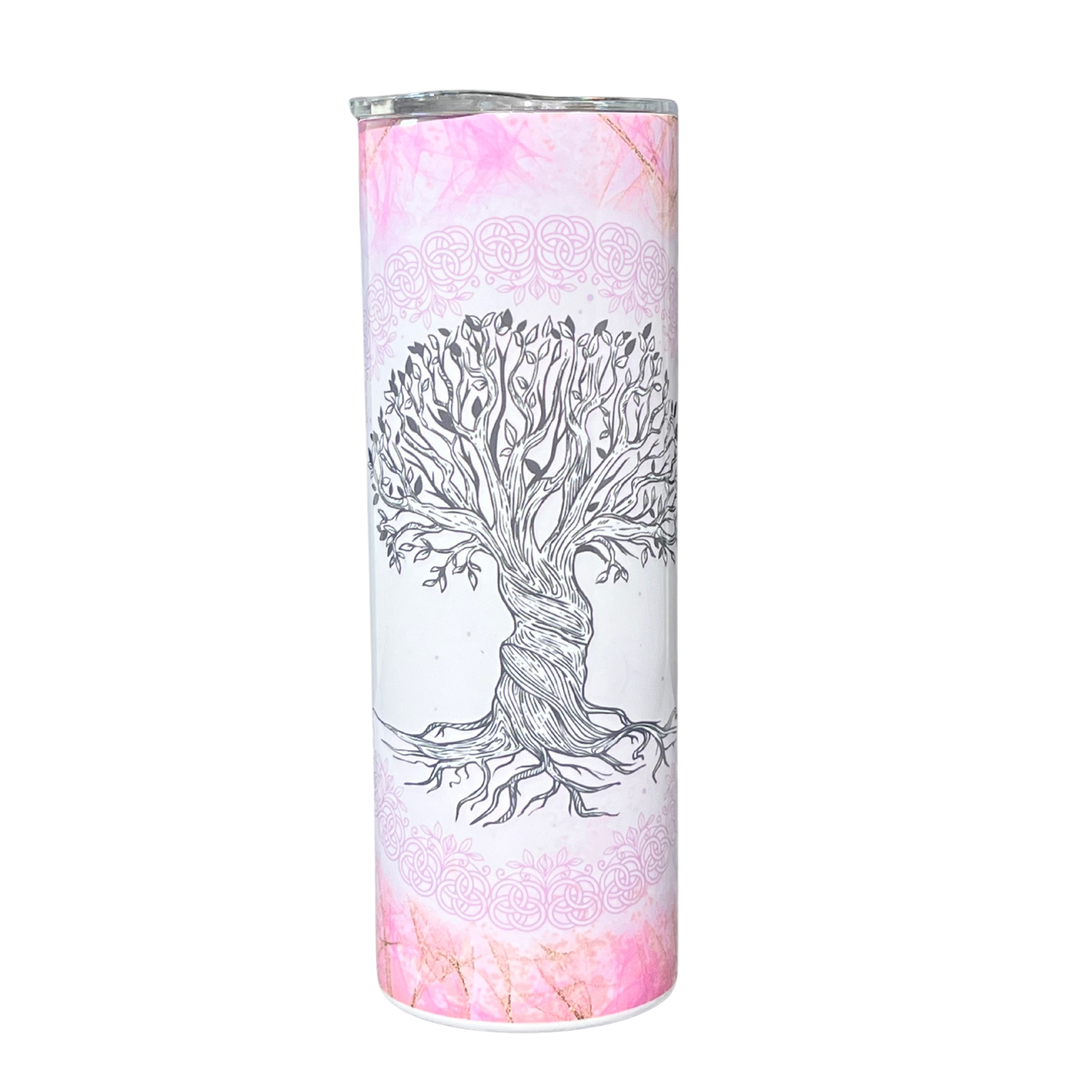 Tree of Life Pink 20oz Stainless Steel Tumbler