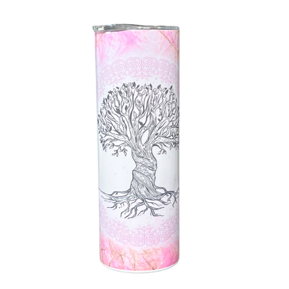 Tree of Life Pink 20oz Stainless Steel Tumbler