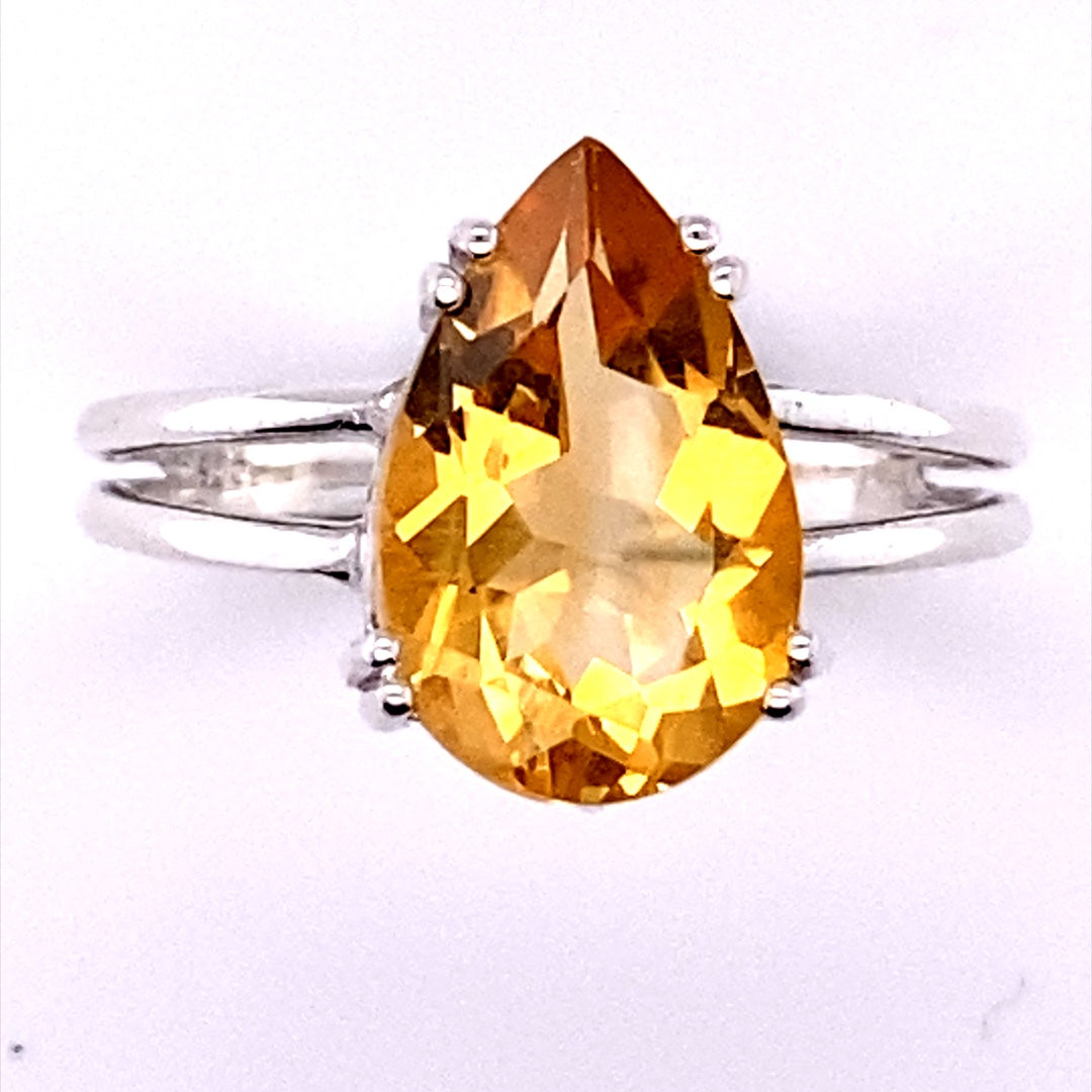 Citrine Solar Energy Ring