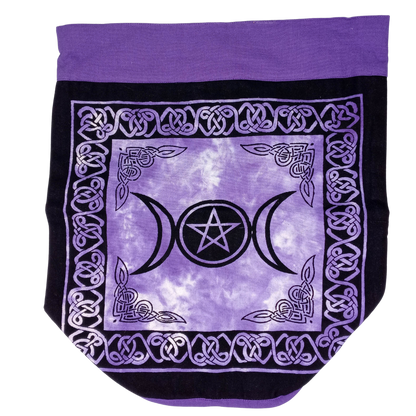 Triple Moon Pentacle - Cotton Backpack