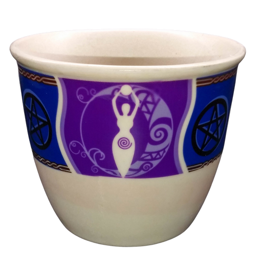 Goddess Ceramic Smudge Pot