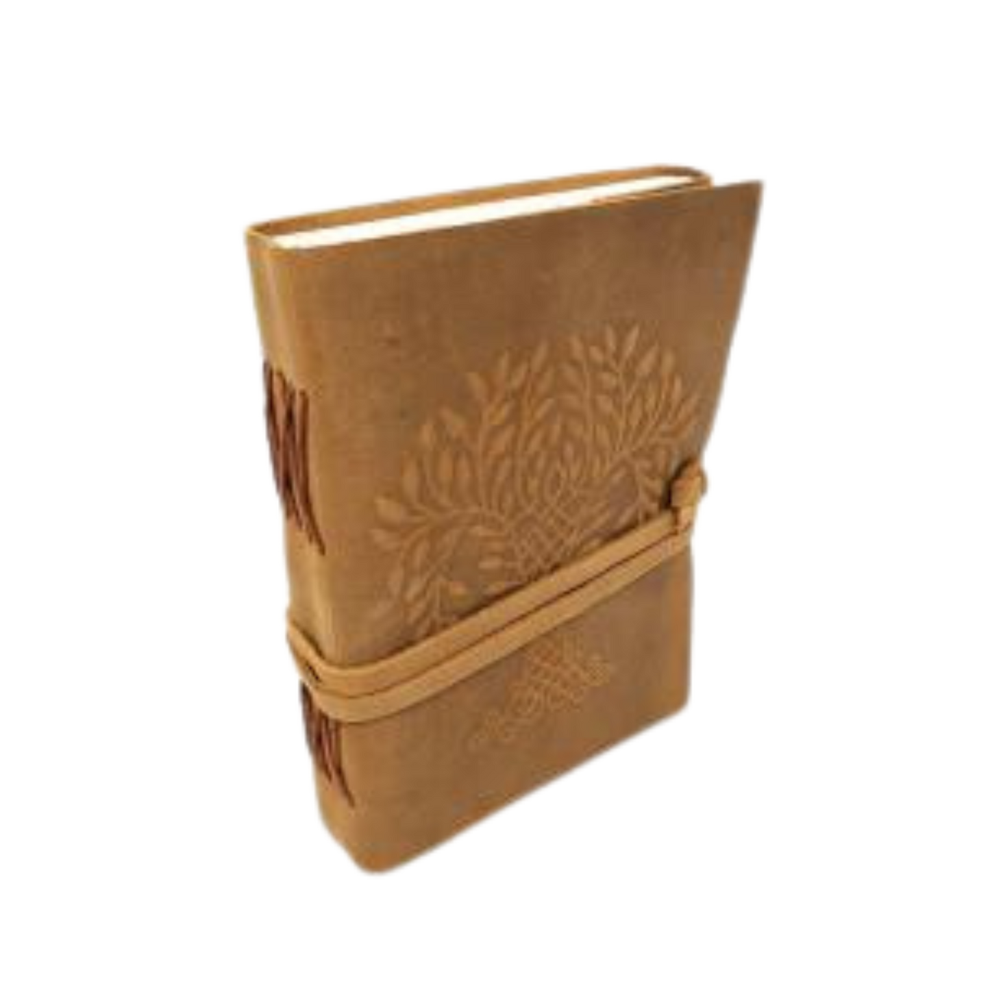 Tree of Life Soft Leather Journal with Leather Cord Closure