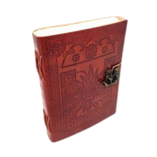 Sun Leather Journal with Latch Closure