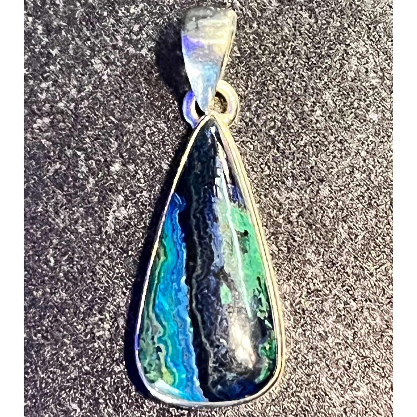 Azurite Malachite Free Form Pendant