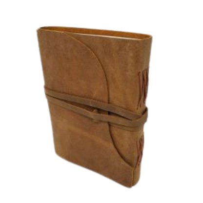 Soft Leather Journal with Leather Cord Closure