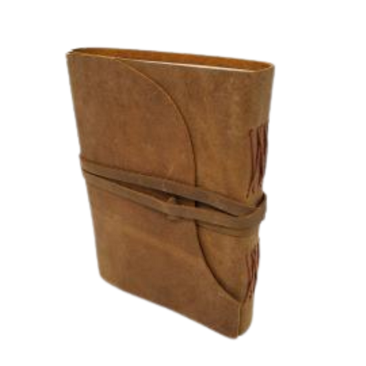 Soft Leather Journal with Leather Cord Closure