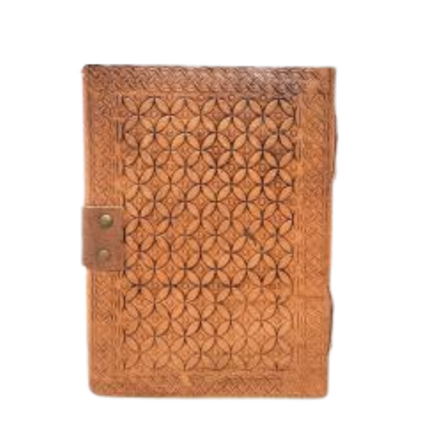 Triquetra Leather Journal with Latch Closure