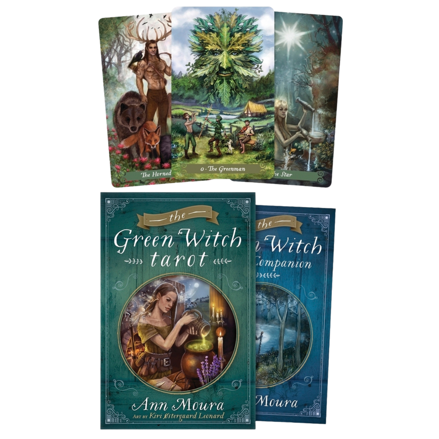 Green Witch Tarot Deck & Book by Ann Moura