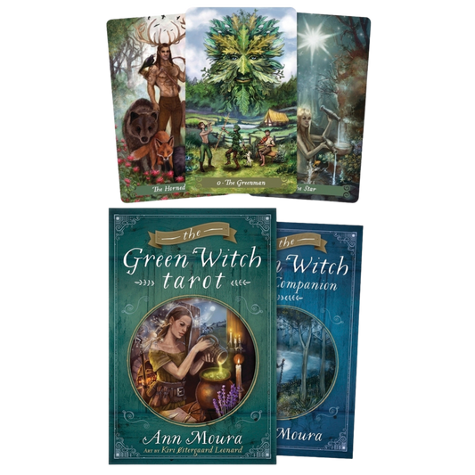 Green Witch Tarot Deck & Book by Ann Moura