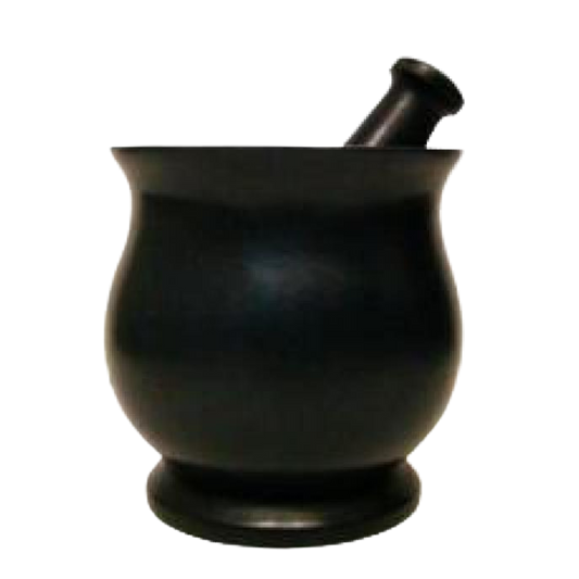 Black Soapstone Mortar & Pestle