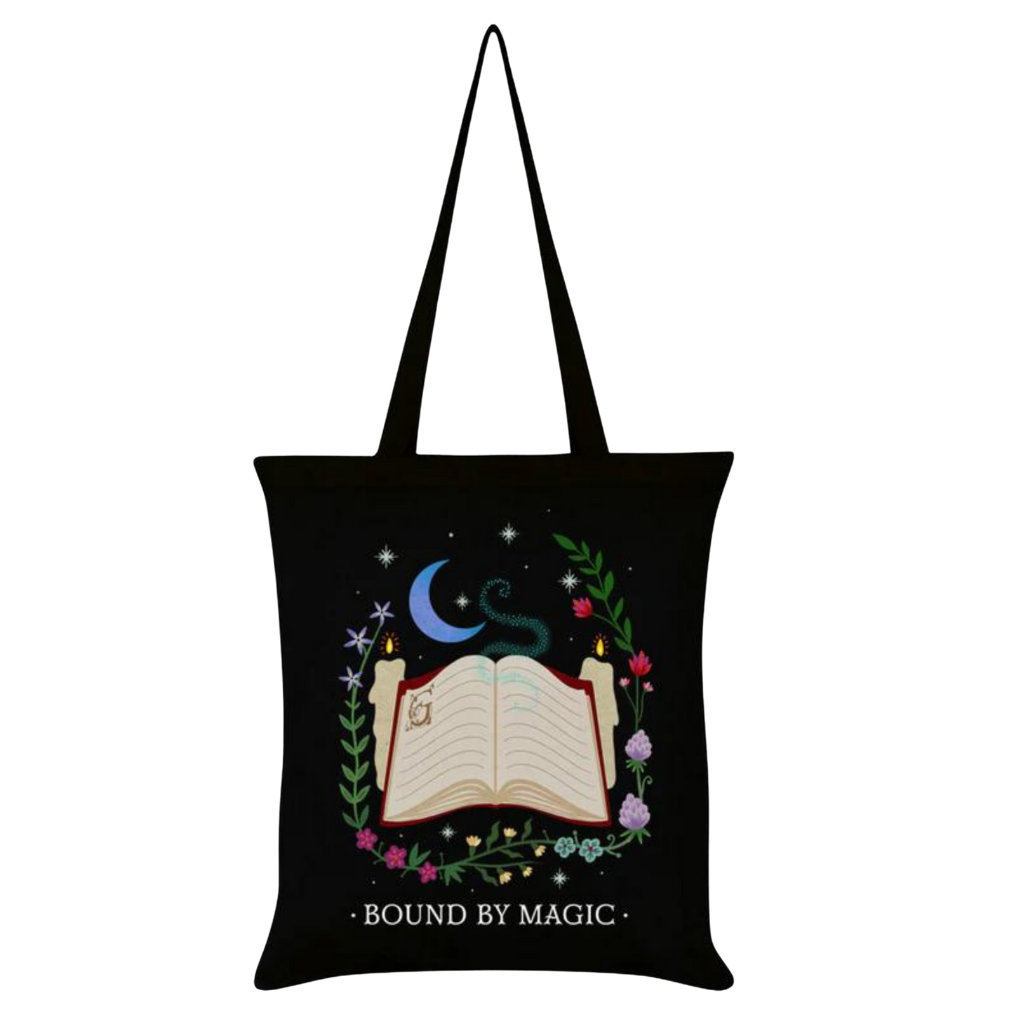 Bound By Magic Black Tote Bag