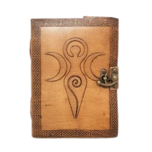 Goddess of Earth Leather Journal with Latch