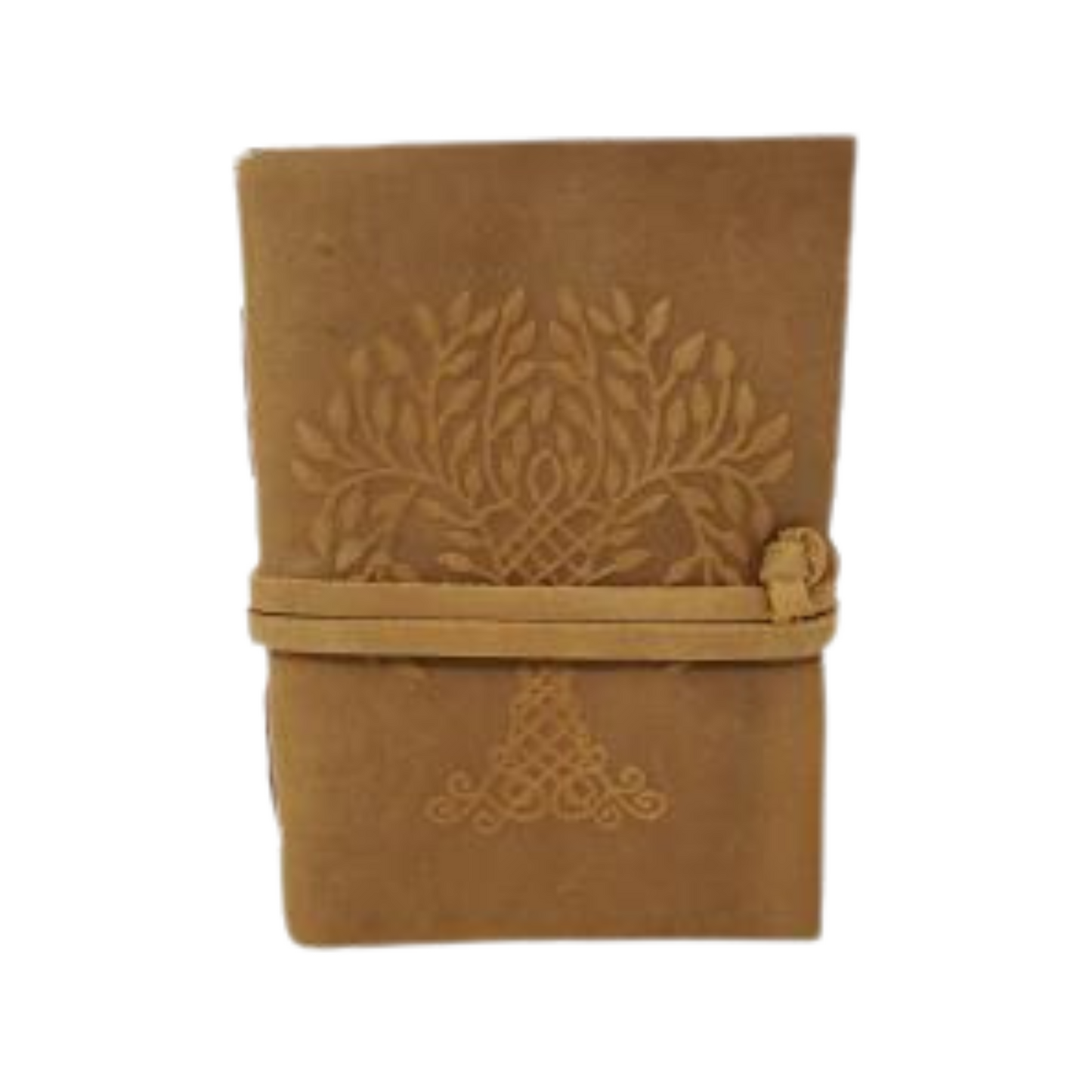 Tree of Life Soft Leather Journal with Leather Cord Closure