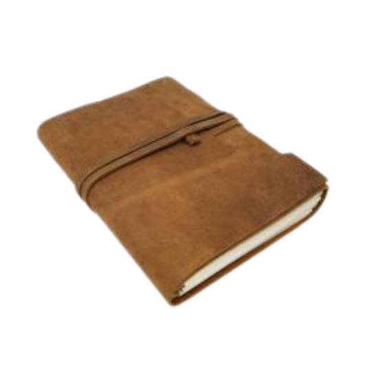 Soft Leather Journal with Leather Cord Closure