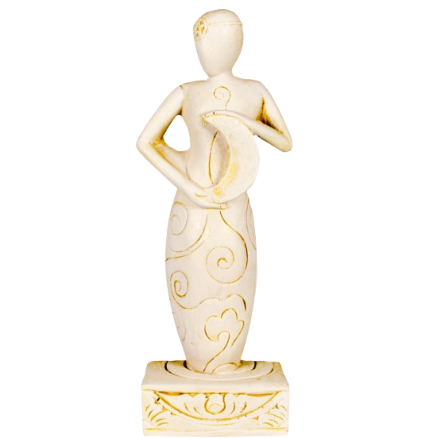 Gypsum Cement Figurine Moon Goddess