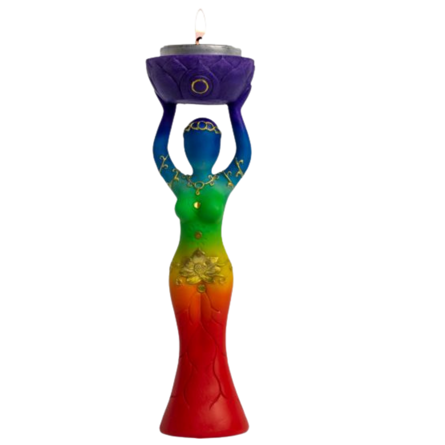 Polyresin T- Light Holder Chakra Goddess