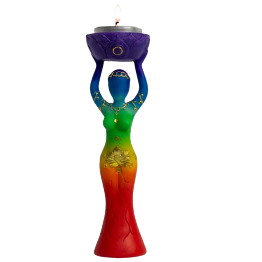 Polyresin T- Light Holder Chakra Goddess