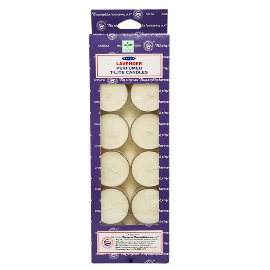 Satya LAVENDER T-Lite Candles (12/box)